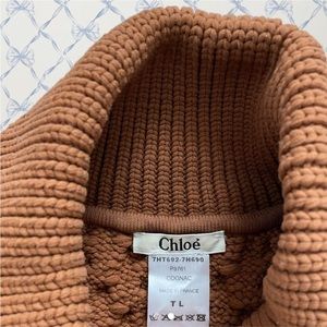 Chloé Chunky Knit Poncho